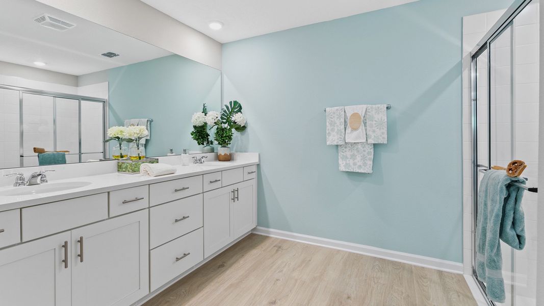 Representative furnished interior of a home built from the DALTON by D.R. Horton in American Village, Palm Coast (Image 13).