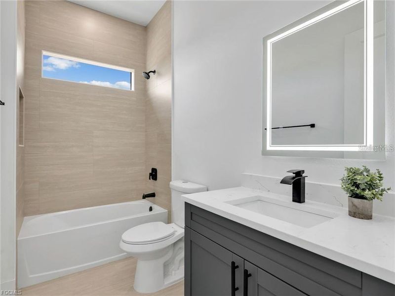 Furnished interior view inside a new home in , Cape Coral (Image 8).