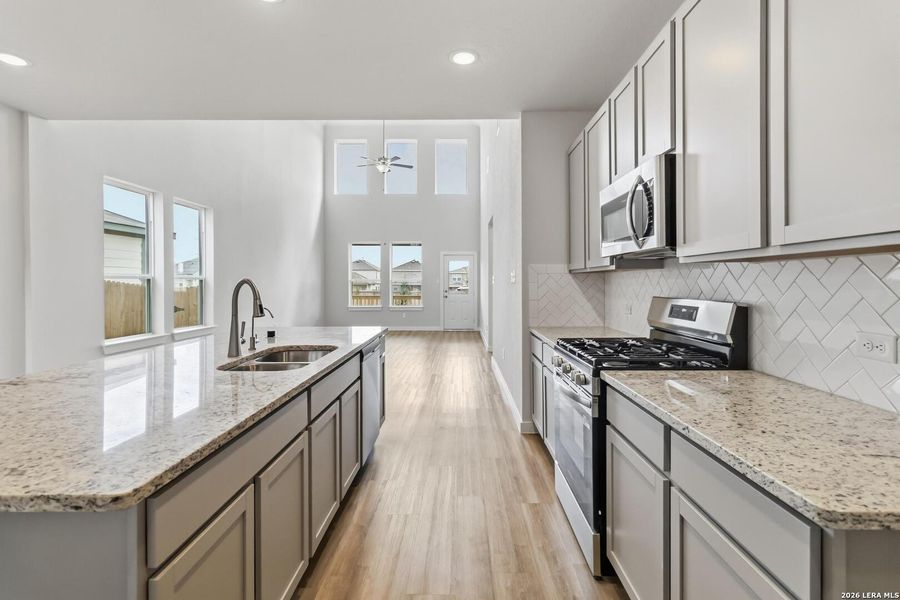 Furnished interior view inside a new home in Hickory Ridge, Elmendorf (Image 6).