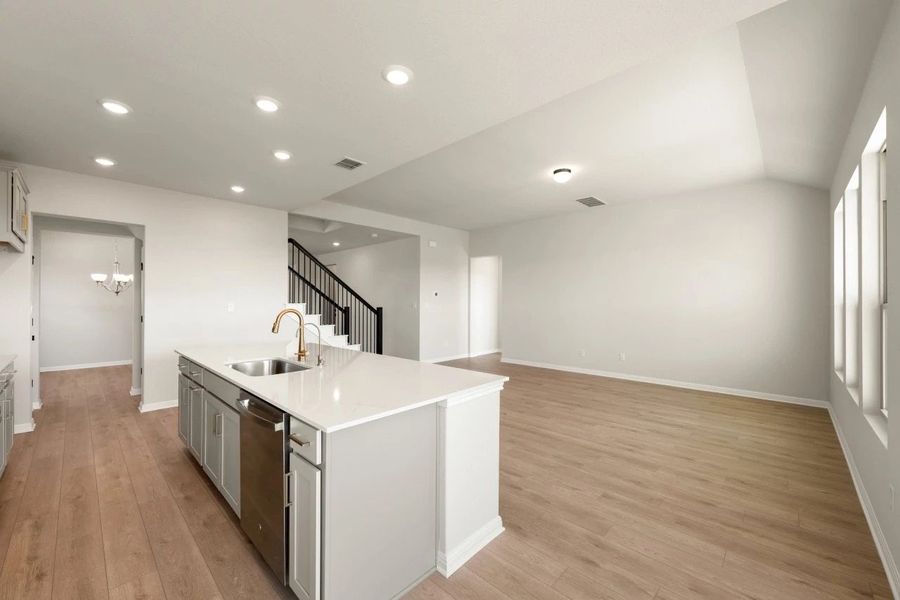 Furnished interior view inside a new home in Willow Springs, Buda (Image 10).