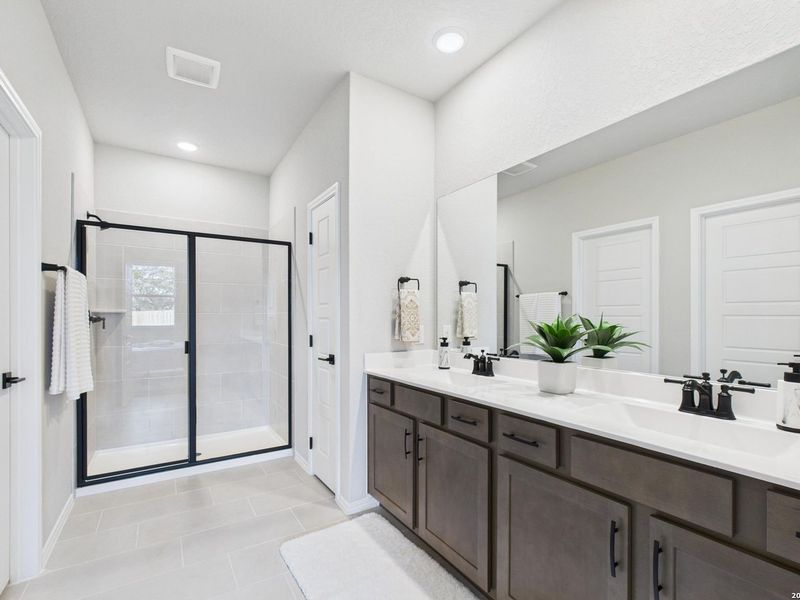 Furnished interior view inside a new home in Bricewood, San Antonio (Image 36).