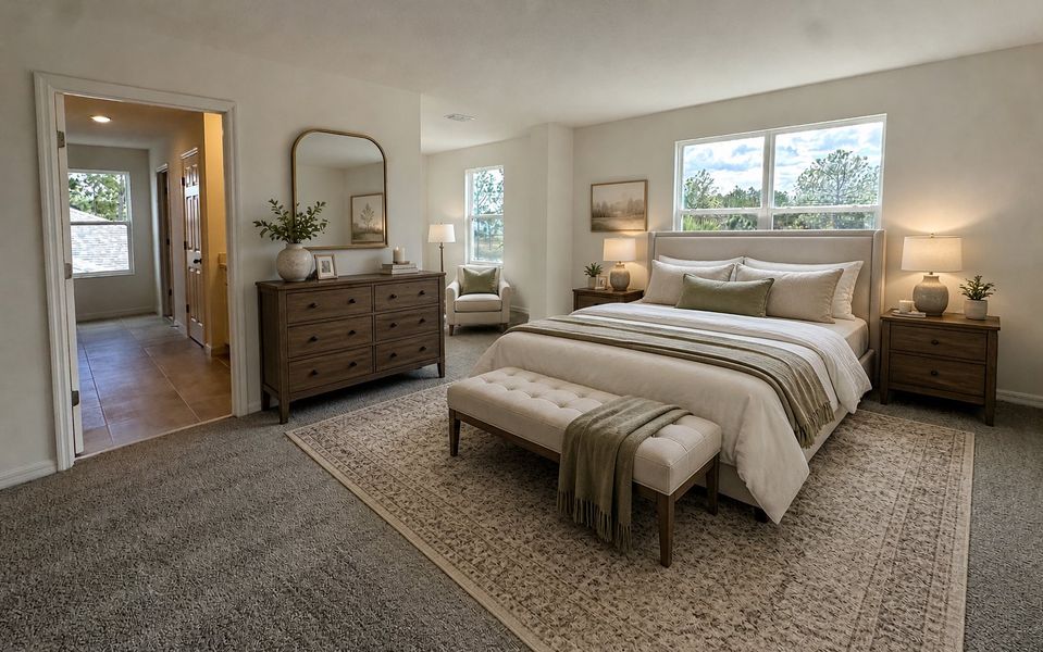 Furnished interior view inside a new home in Trinity Gardens, Deland (Image 9).
