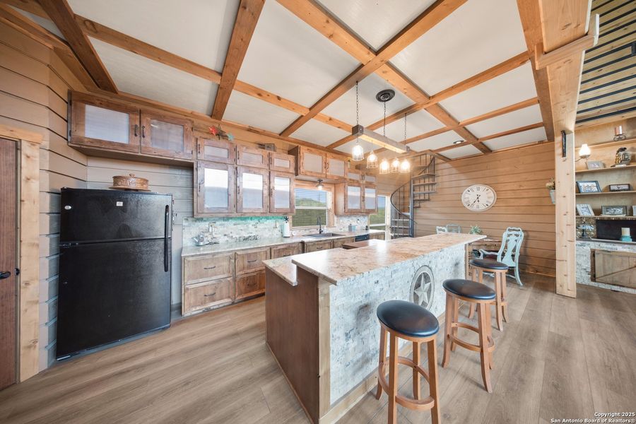 Furnished interior view inside a new home in , Lakehills (Image 6).