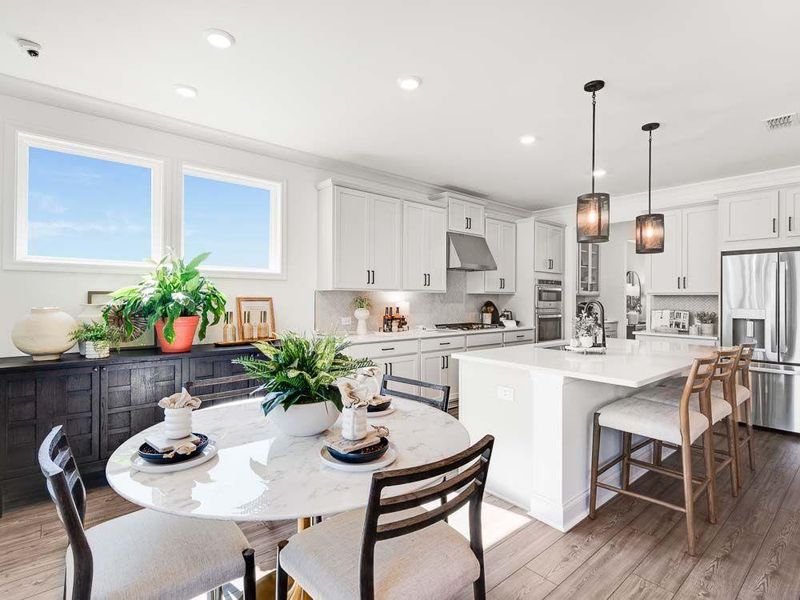 Furnished interior view inside a new home in Bailey Fence, Dacula (Image 17).
