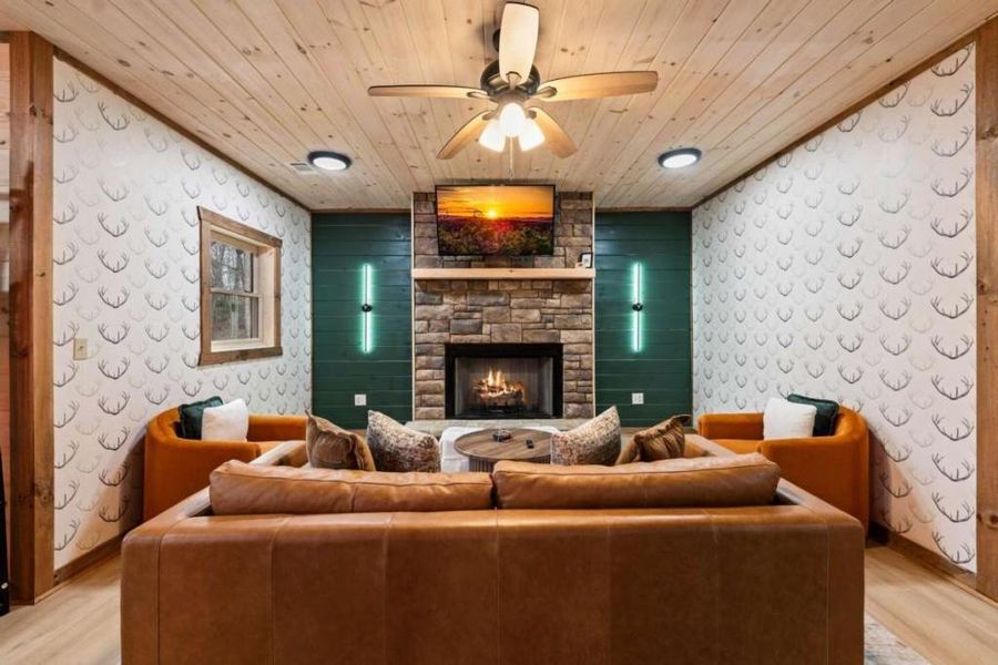 Furnished interior view inside a new home in , Blue Ridge (Image 9).