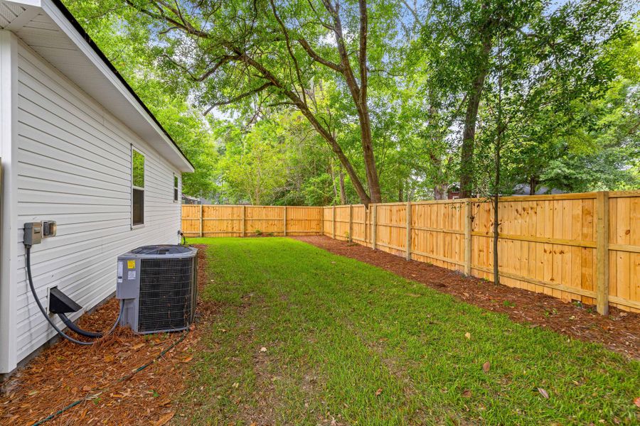 Exterior details and patio area of a home in , North Charleston (Image 30).