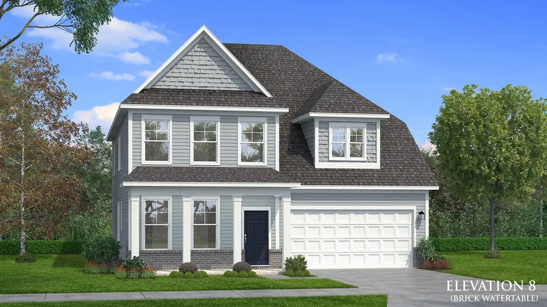 Representative exterior photo of a completed home built from the Wynwood by DRB Homes in Kingston, Locust Grove, GA (Image 2). Representative exterior photo of a completed home built from the Wynwood by DRB Homes in Kingston, Locust Grove, GA (Image 2).