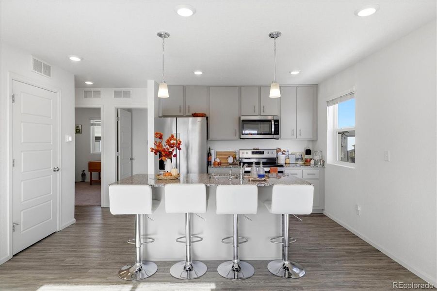 Furnished interior view inside a new home in , Denver (Image 10).