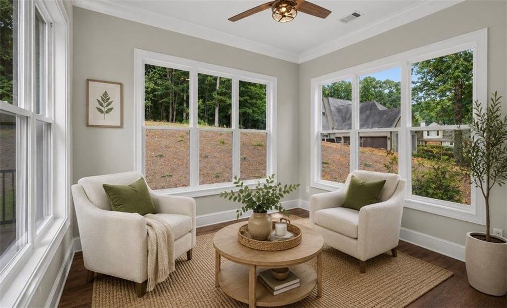Furnished interior view inside a new home in , Hoschton (Image 7).
