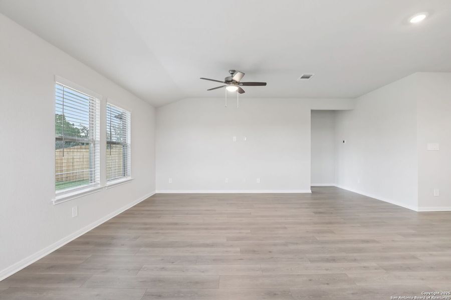 Spacious, unfurnished interior of a new home in Legendary Trails - Classic Series, Cibolo (Image 36).