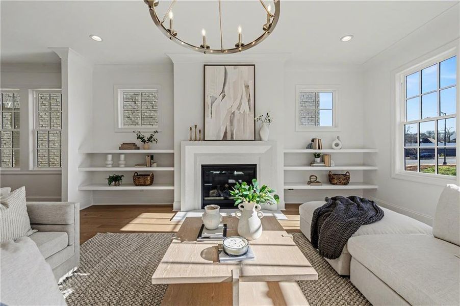 Furnished interior view inside a new home in , Alpharetta (Image 11).