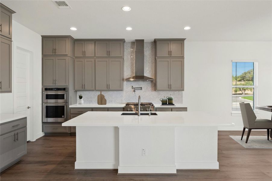Furnished interior view inside a new home in Rough Hollow, Lakeway (Image 23). Furnished interior view inside a new home in Rough Hollow, Lakeway (Image 23).