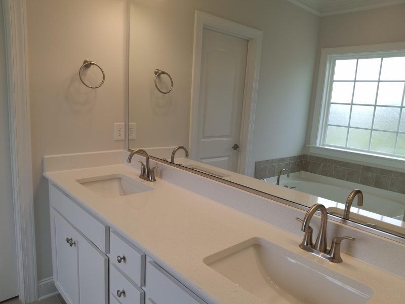 Close-up of interior finishes inside a home in Weybridge, Burlington (Image 16).