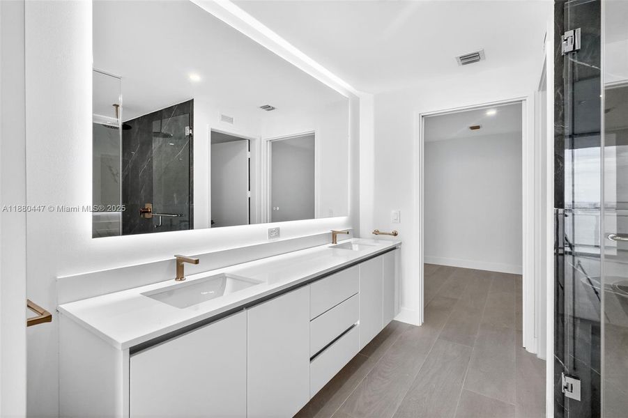 Furnished interior view inside a new home in , Miami (Image 24).