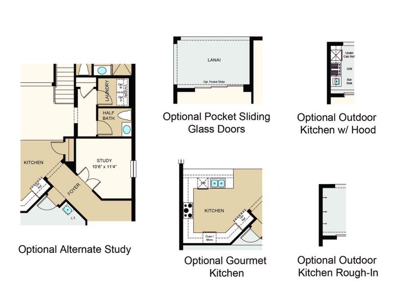 2D floor plan layout of this home in Indigo Creek, Apollo Beach, FL (Image 4).