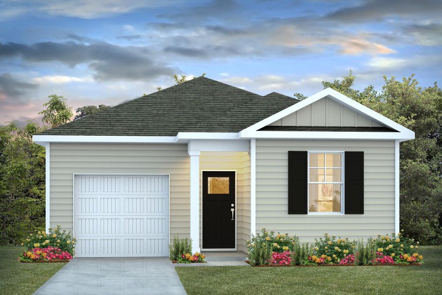 Front exterior of a new home in , Summerton, SC, highlighting curb appeal (Image 1). Front exterior of a new home in , Summerton, SC, highlighting curb appeal (Image 1).