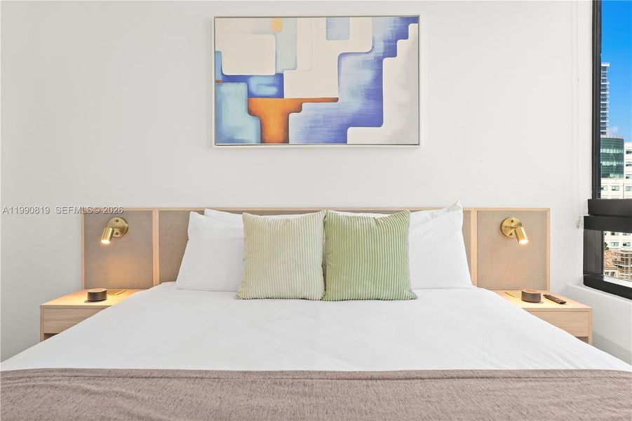 Furnished interior view inside a new home in , Miami (Image 27).