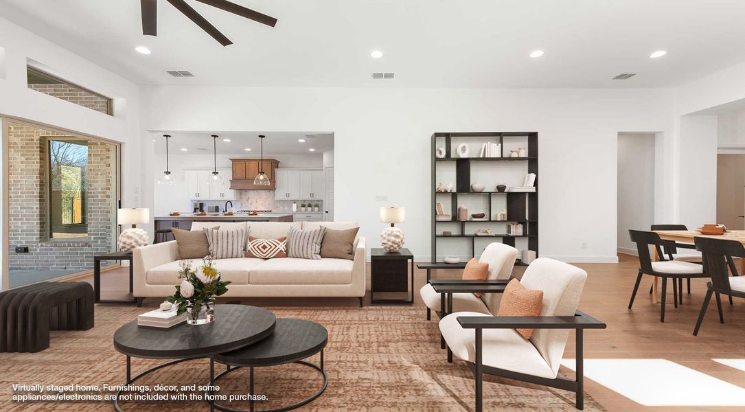 Representative furnished interior of a home built from the 3236W by Perry Homes in Sonoma Verde, Rockwall (Image 4).
