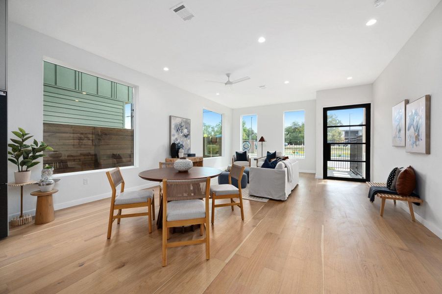 Furnished interior view inside a new home in , Austin (Image 39).