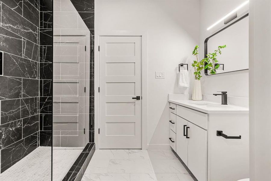 Furnished interior view inside a new home in , Dallas (Image 15). Furnished interior view inside a new home in , Dallas (Image 15).