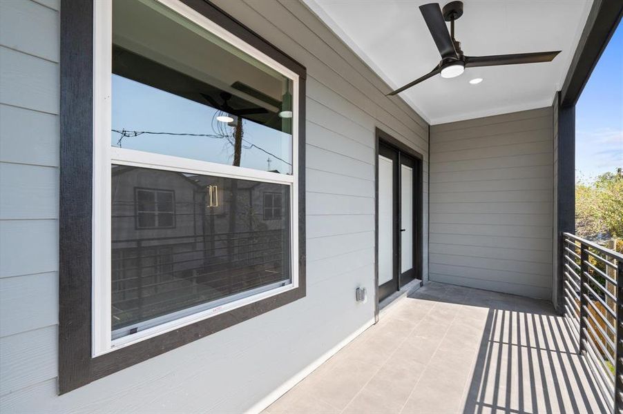 Balcony in master bedroom