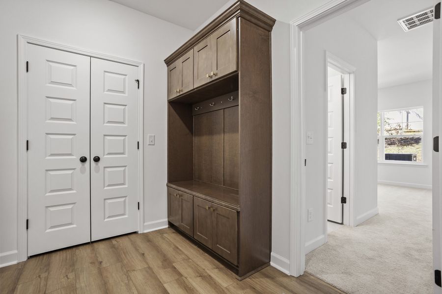 Furnished interior view inside a new home in Georgias Landing, Raleigh (Image 8). Furnished interior view inside a new home in Georgias Landing, Raleigh (Image 8).