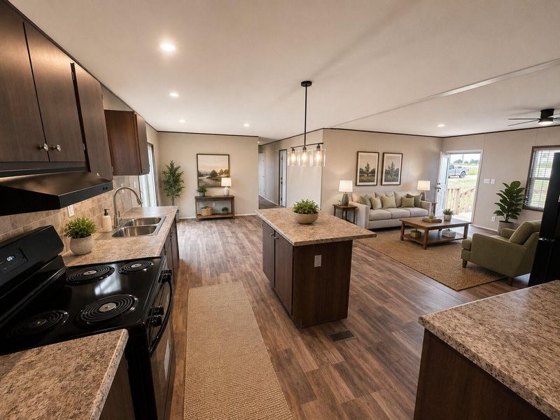Furnished interior view inside a new home in , Cleveland (Image 3).