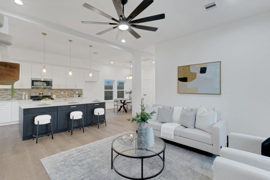 Furnished interior view inside a new home in , Houston (Image 11). Furnished interior view inside a new home in , Houston (Image 11).