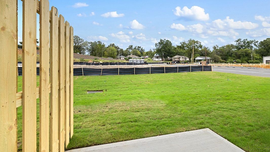 Exterior details and patio area of a home in Woodbury Park, South Fulton (Image 2).