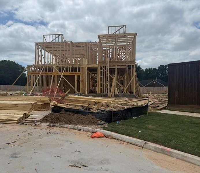 In-progress construction of a new home in Tompkins Reserve, Katy, TX (Image 5).