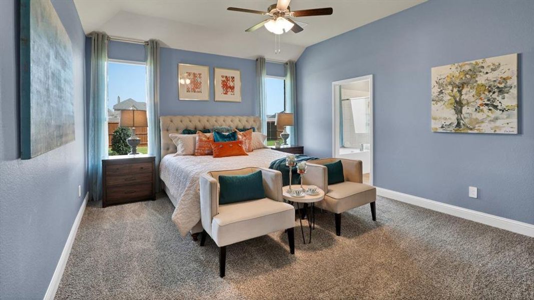 Furnished interior view inside a new home in Lakeview Pointe, Grand Prairie (Image 15).