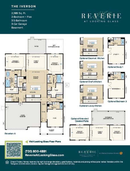 2D floor plan layout for the Iverson - Single Family Homes by Dream Finders Homes in Reverie at Looking Glass, Parker, CO (Image 3). 2D floor plan layout for the Iverson - Single Family Homes by Dream Finders Homes in Reverie at Looking Glass, Parker, CO (Image 3).