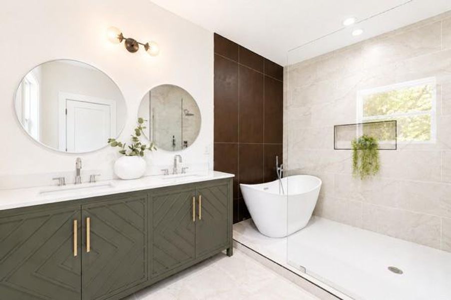 Furnished interior view inside a new home in , Atlanta (Image 17).