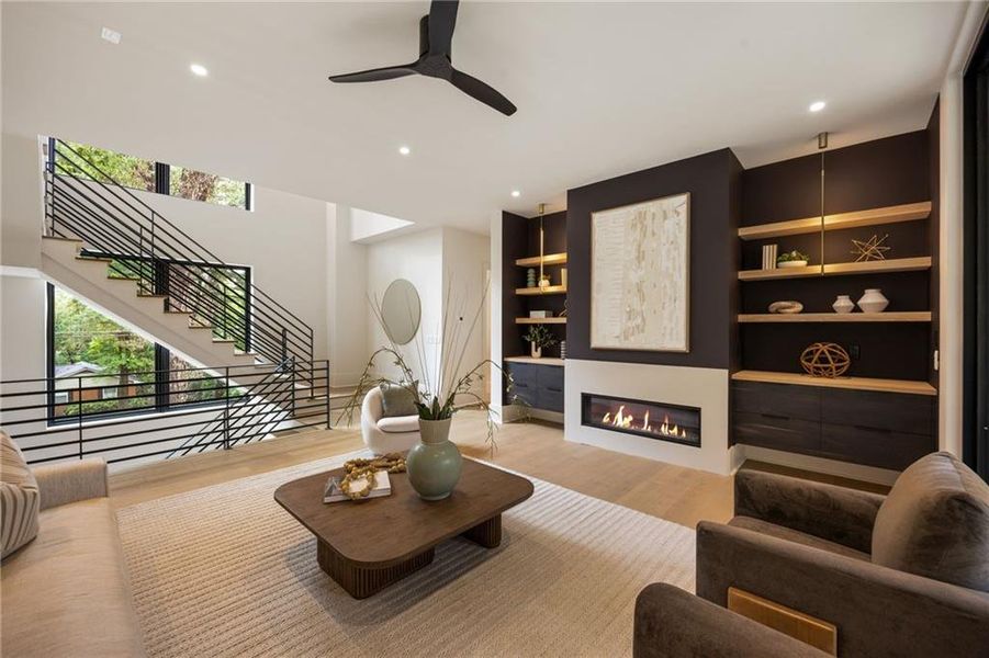 Furnished interior view inside a new home in , Atlanta (Image 34).