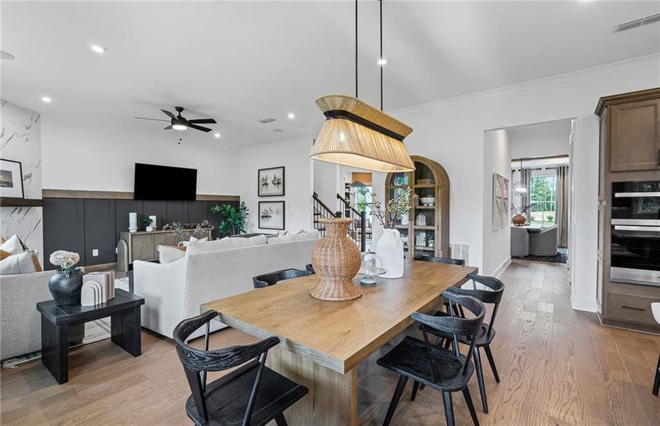 Furnished interior view inside a new home in Traditions of Braselton, Jefferson (Image 14).