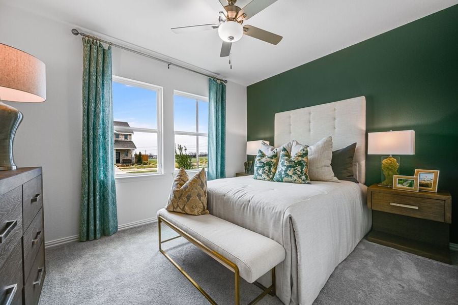 Representative furnished interior of a home built from the Georgetown by Taylor Morrison in River Ridge, Crandall (Image 17).