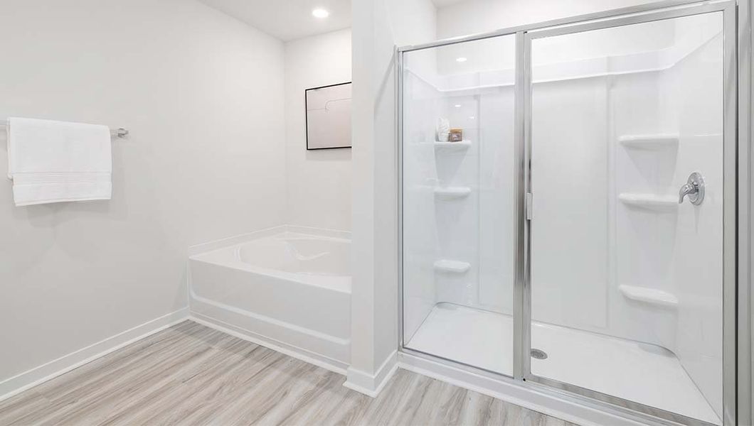 Furnished interior view inside a new home in Reedy Creek Preserve, Charlotte (Image 14).