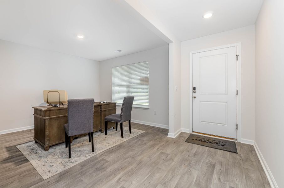 Representative furnished interior of a home built from the GALEN by D.R. Horton in Jordanville Farms, Galivants Ferry (Image 5).
