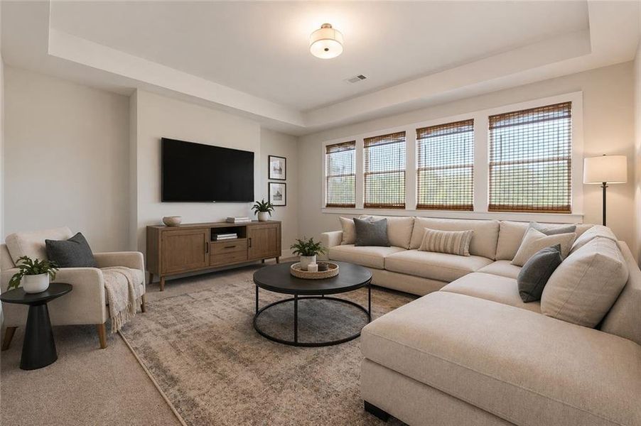 Furnished interior view inside a new home in , Buford (Image 38).