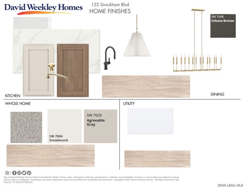 Sample of building materials used in homes in Thornebrook, Bulverde (Image 7).