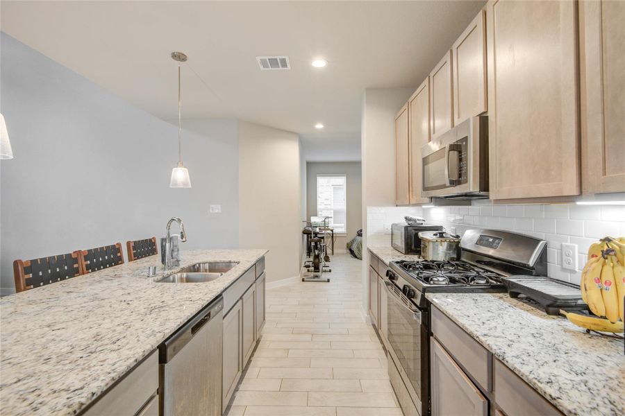 Furnished interior view inside a new home in Breckenridge Park, Rosenberg (Image 16). Furnished interior view inside a new home in Breckenridge Park, Rosenberg (Image 16).