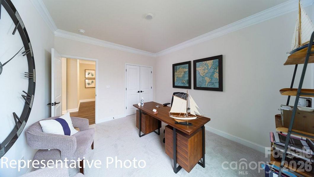 Furnished interior view inside a new home in Falls Cove, Troutman (Image 25).