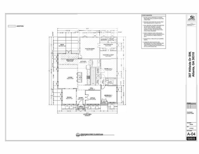 2D floor plan layout of this home in , Atlanta, GA (Image 3).