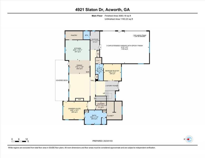 2D floor plan layout of this home in , Acworth, GA (Image 3).