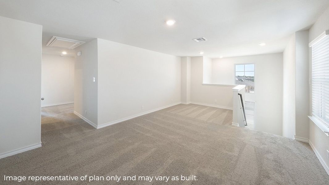 Representative unfurnished interior of a home built from the X35K - THE KENDALL by D.R. Horton in Abbey Glen, Lubbock (Image 14).