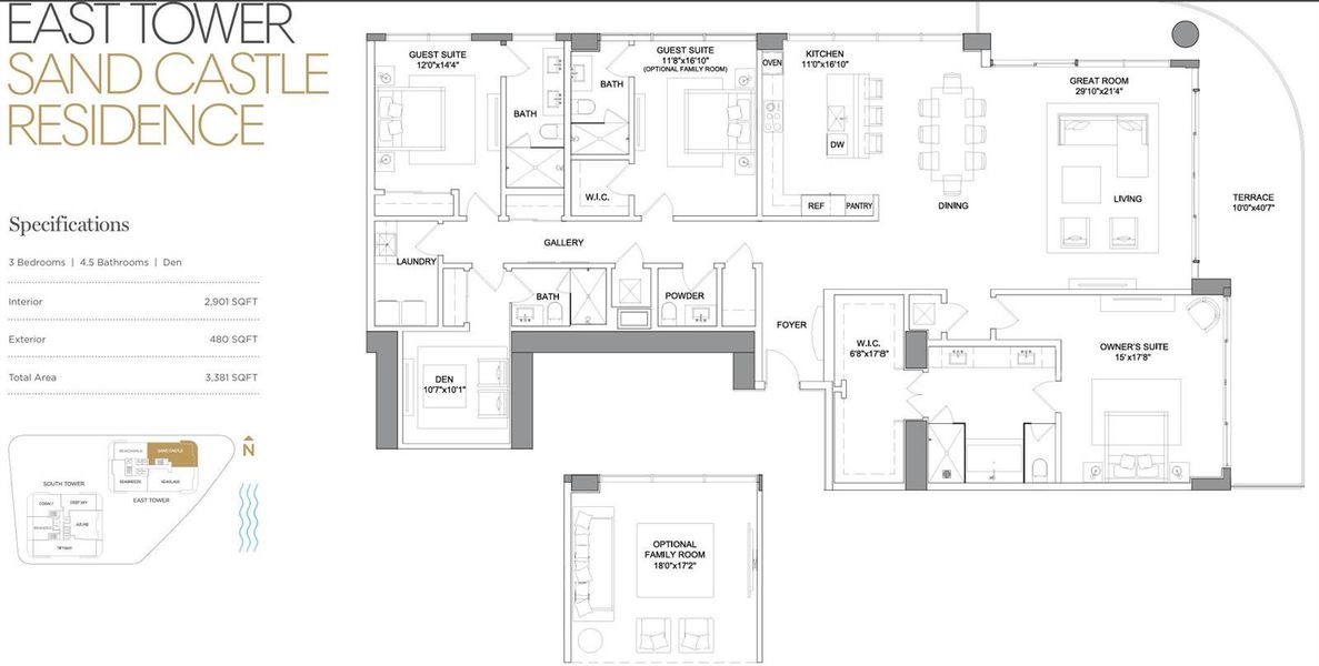 Floor Plan Sand Castle