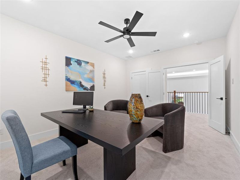 Furnished interior view inside a new home in , Dallas (Image 27).