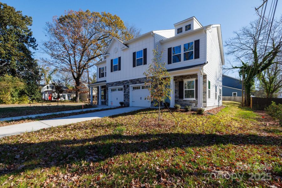 Front exterior of a new home in , Charlotte, NC, highlighting curb appeal (Image 21).