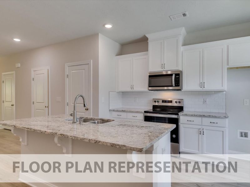 Spacious Open Concept Athens 2-Bedroom Townhome Floorplan by Ivey Homes in Augusta River Region