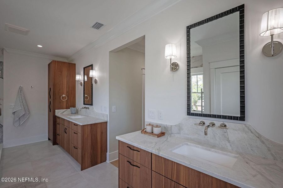 Furnished interior view inside a new home in , Jacksonville (Image 96).